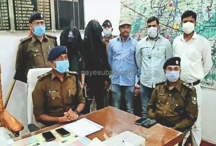 नगर पुलिस अधीक्षक राकेश कुमार ने पीसी करते हुए बताया