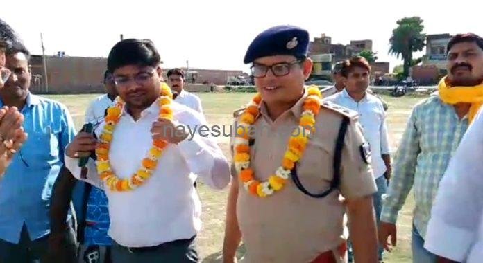 पुलिस पब्लिक के बीच मैच में पुलिस की टीम ने 8 विकेट से जीता मैच