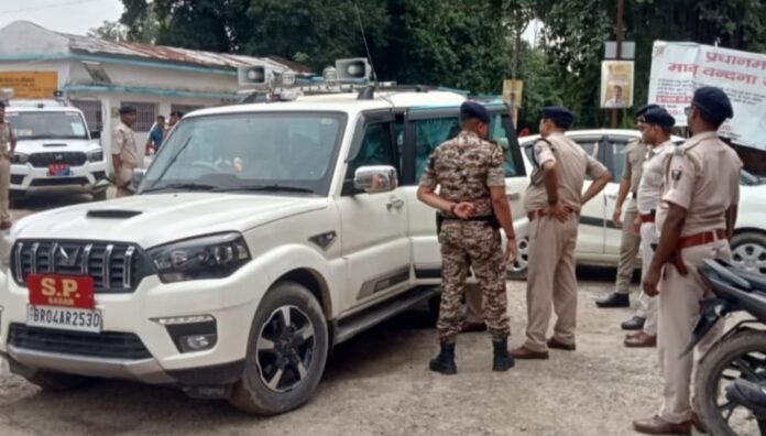 पुलिस के साथ मुठभेड़ केबाद पहुंचे सारण एसएसपी
