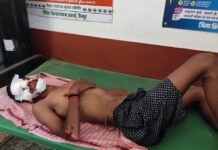 तेज रफ्तार अनियंत्रित बाइक के पलटने से दो युवक घायल, रेफर रेफरल अस्पताल में जख्मी युवक