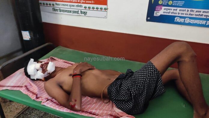 रेफरल अस्पताल में जख्मी युवक