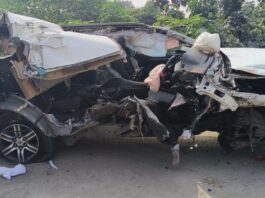 घटना के बाद दोनों वाहनों की स्थिति