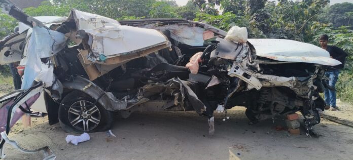 घटना के बाद दोनों वाहनों की स्थिति