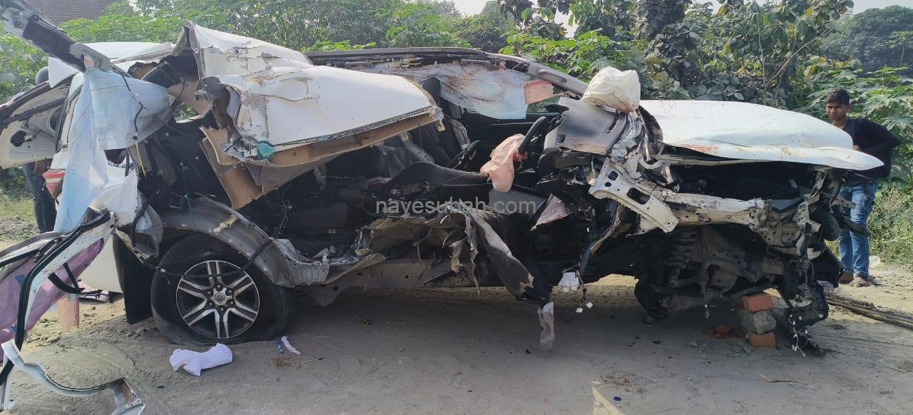 घटना के बाद दोनों वाहनों की स्थिति