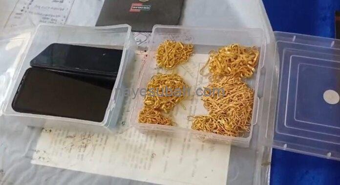 550.49 ग्राम सोना बरामद