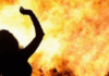शराब पीने से मना करने पर पत्नी को जिंदा जला हत्या, पति गिरफ्तार NS News