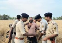 रोहतास में हत्या के बाद भाग रहे आरोपी का खेतों में घेराव, पिस्तौल लहराने के बाद भी पुलिस ने किया गिरफ्तार NS News