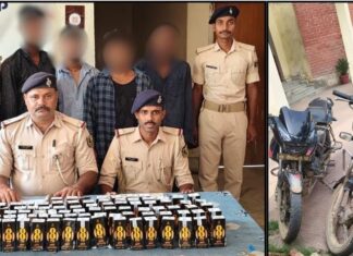 कैमूर में शराब तस्करी पर पुलिस का बड़ा प्रहार, यूपी से शराब ला रहे चार तस्कर गिरफ्तार, अवैध शराब निर्माण का फरार आरोपी भी दबोचा NS News