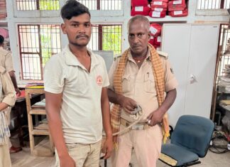 चैनपुर में शराब तस्करी का भंडाफोड़, 180 टेट्रा पैक के साथ युवक गिरफ्तार शराब के साथ
