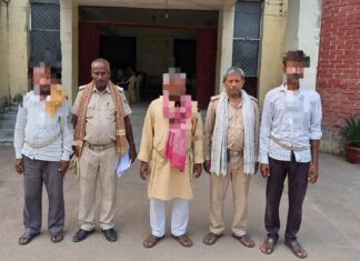चैनपुर में पुलिस की कार्रवाई, तीन वारंटी सहित नशे में हंगामा कर रहे तीन लोग भी पकड़े गए NS News