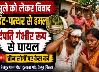 झूले को लेकर भिड़े दो पक्ष, ईंट-पत्थर चलने से दंपति घायल; तीन पर केस NS news