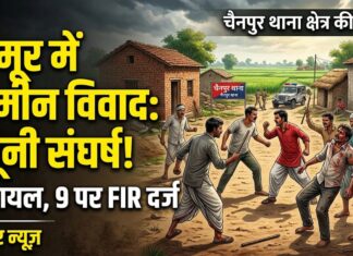 जमीन विवाद ने बढ़ाया तनाव, दो पक्षों में भिड़ंत; छह घायल, नौ लोगों पर केस NS news