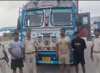 टोल प्लाजा पर पुलिस को देख भागने लगा कंटेनर, पीछा कर पकड़ा तो अंदर मिले 28 मवेशी; तीन तस्कर गिरफ्तार NS News