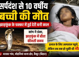 सर्पदंश से 10 वर्षीय बच्ची की मौत झाड़-फूंक में बीता समय, अस्पताल पहुंचने तक 10 साल की ज्योति ने तोड़ा दम NS News