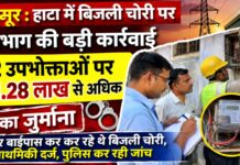 हाटा में बिजली चोरी पर विभाग का शिकंजा, दो उपभोक्ताओं पर 1.28 लाख रुपये से अधिक का जुर्माना NS News